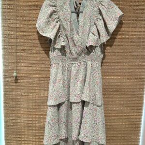 Floral Ruffle Maxi Dress